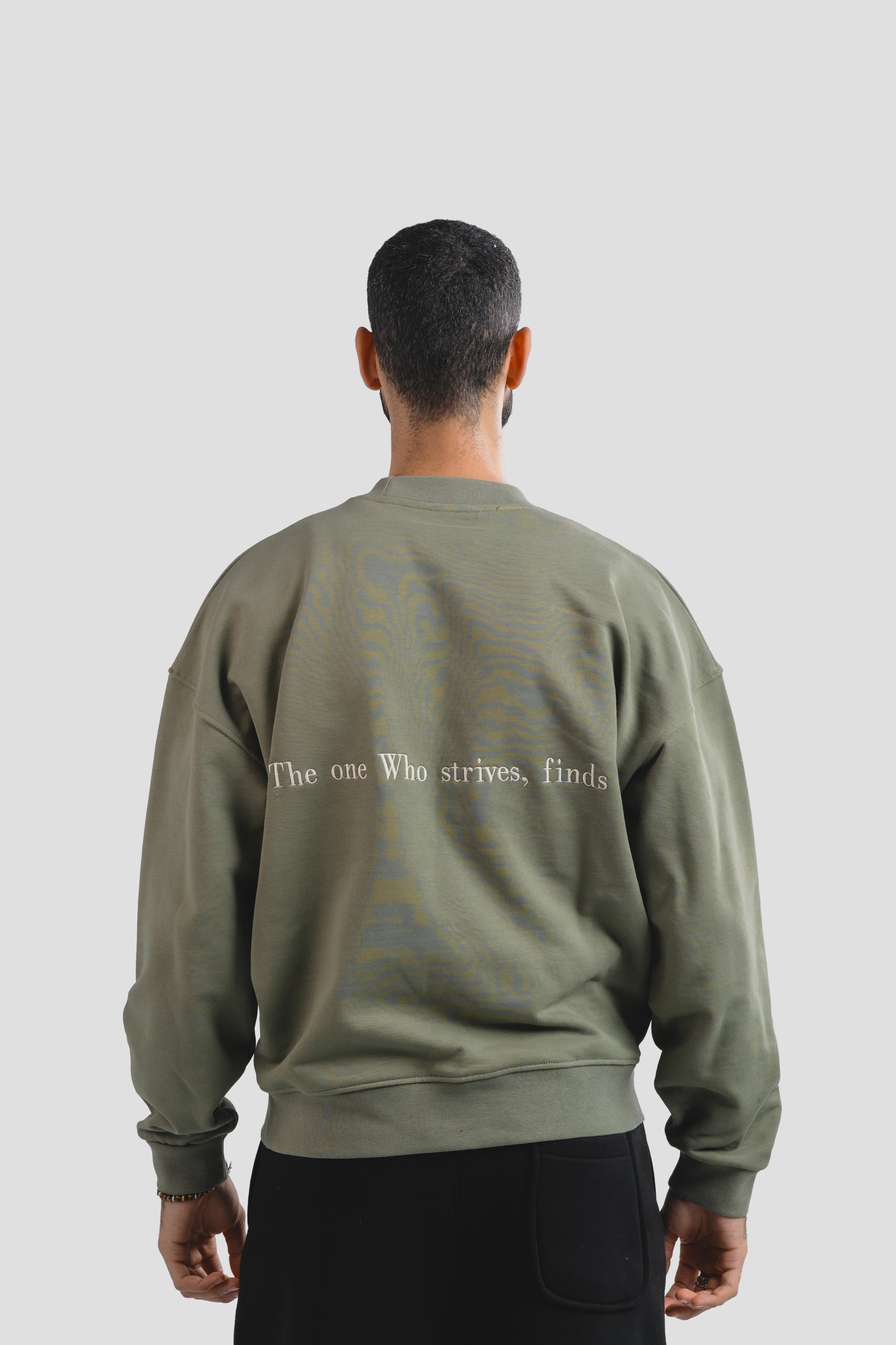 Olive Green on black