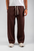 Dark Brown Ballon Fit Sweatpants