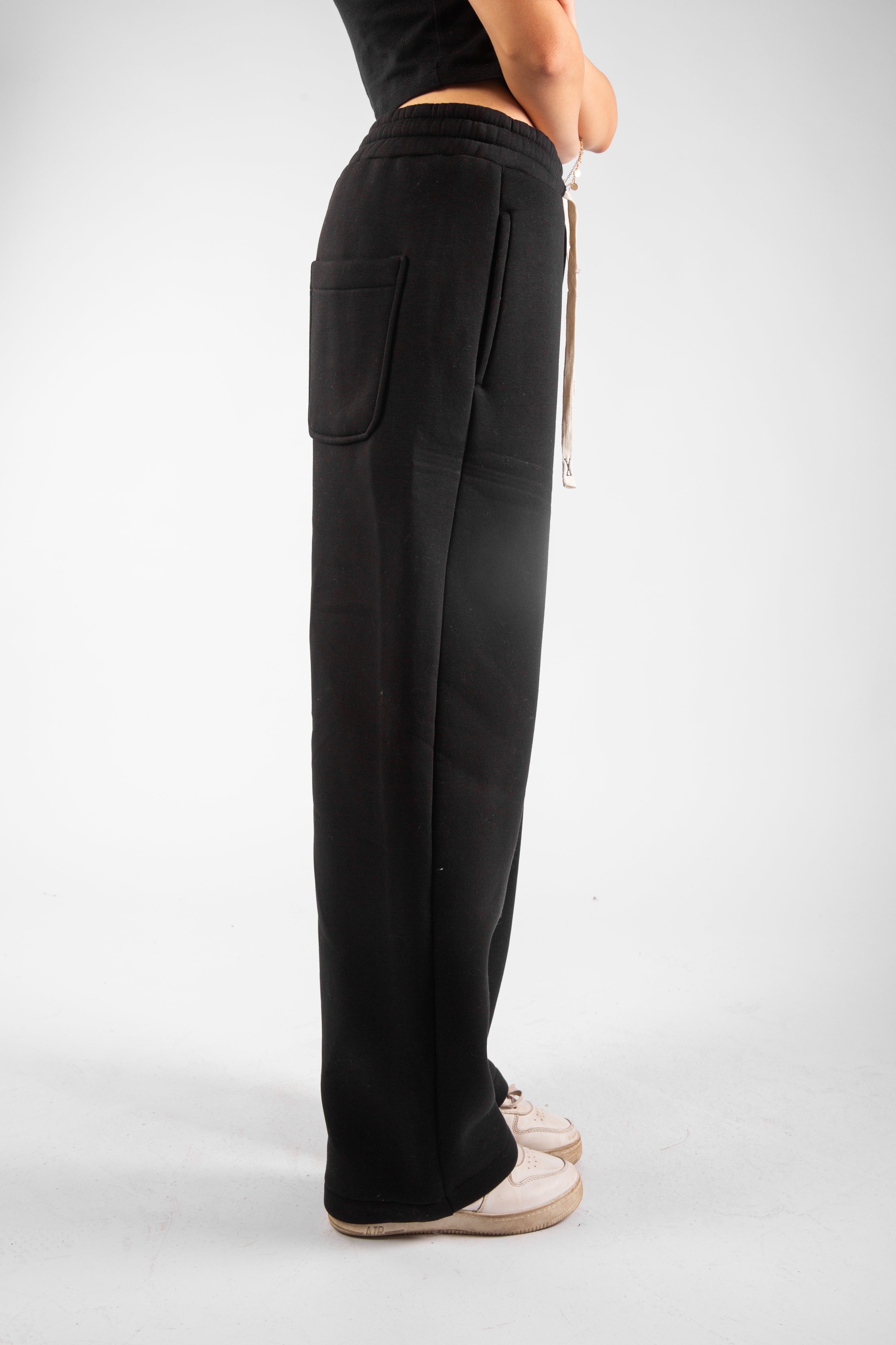 Black Ballon Fit Sweatpants