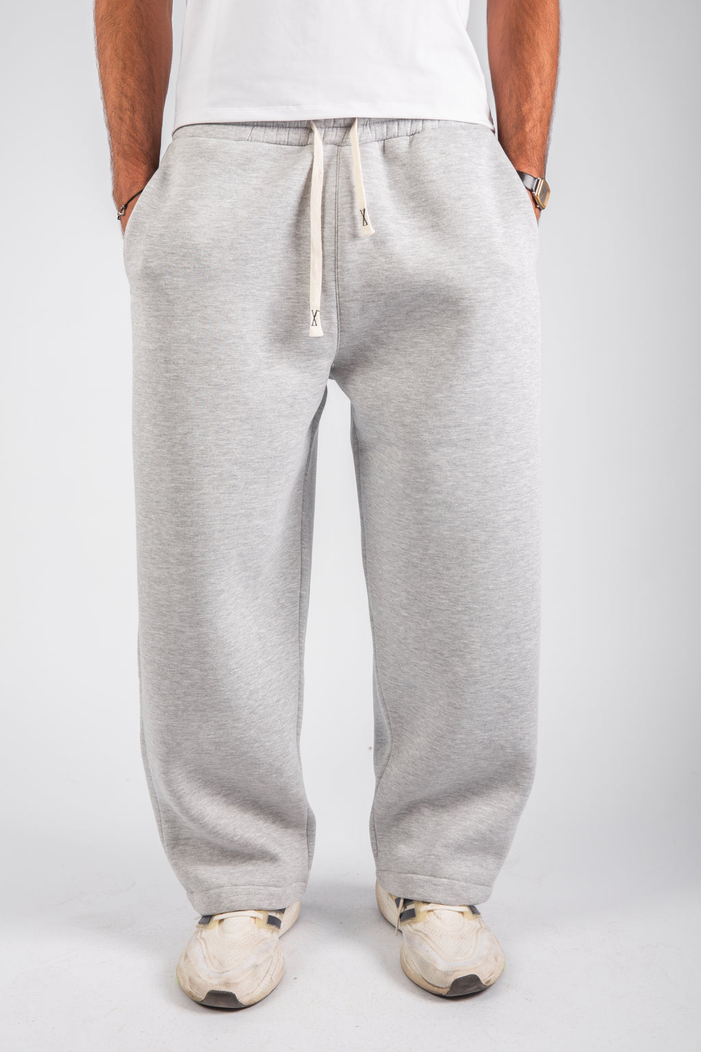 Grey Ballon Fit Sweatpants