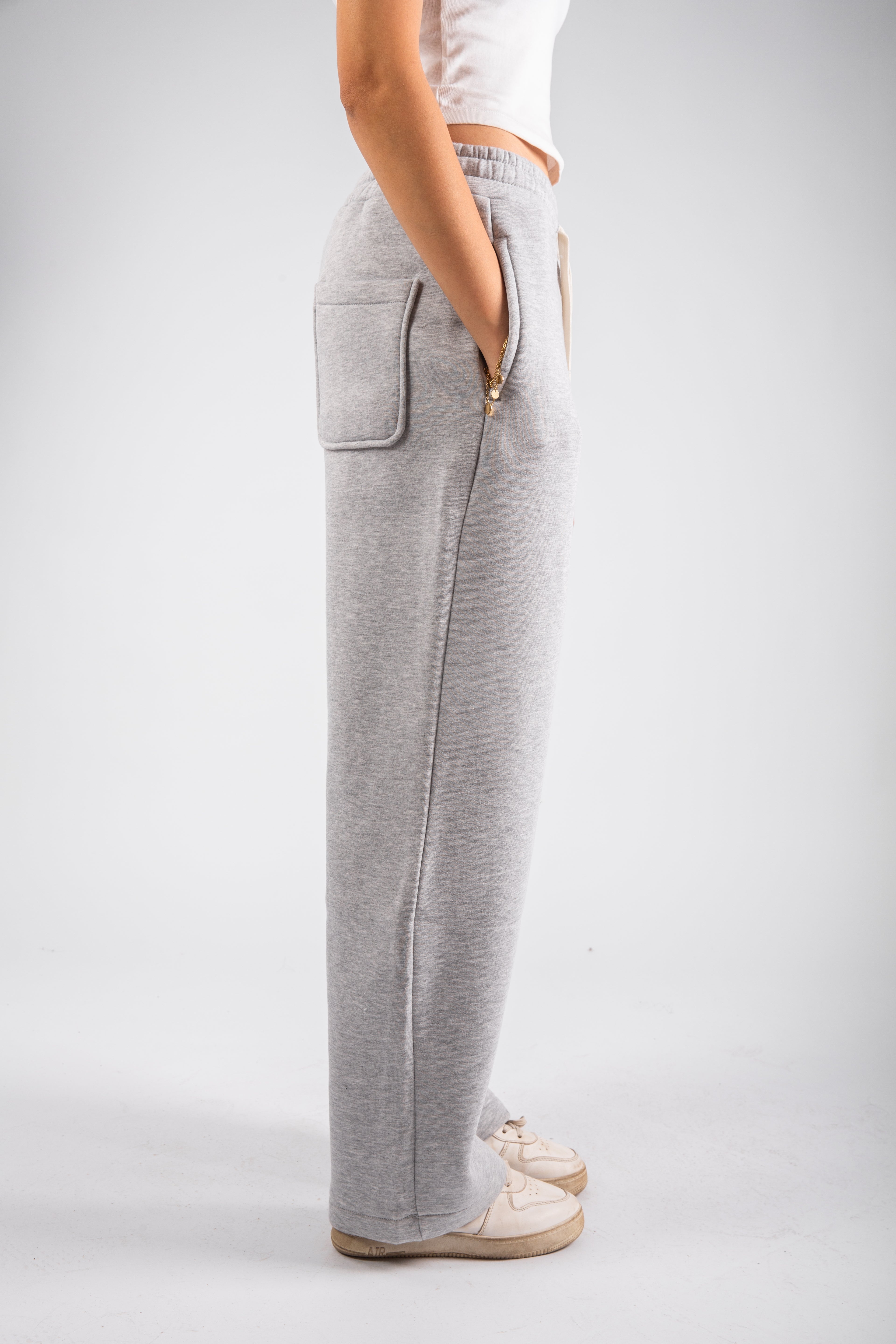 Grey Ballon Fit Sweatpants