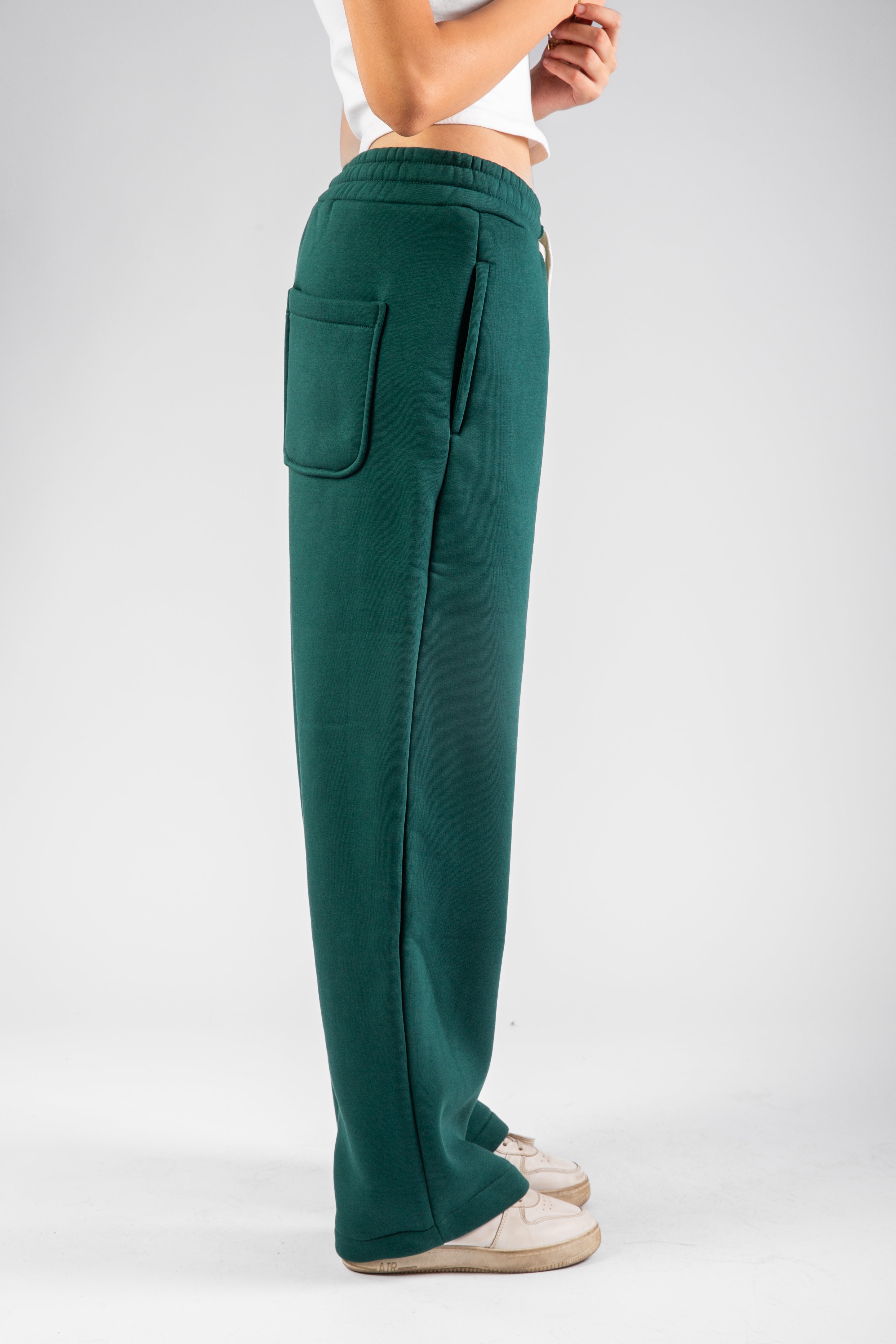 Green Ballon Fit Sweatpants