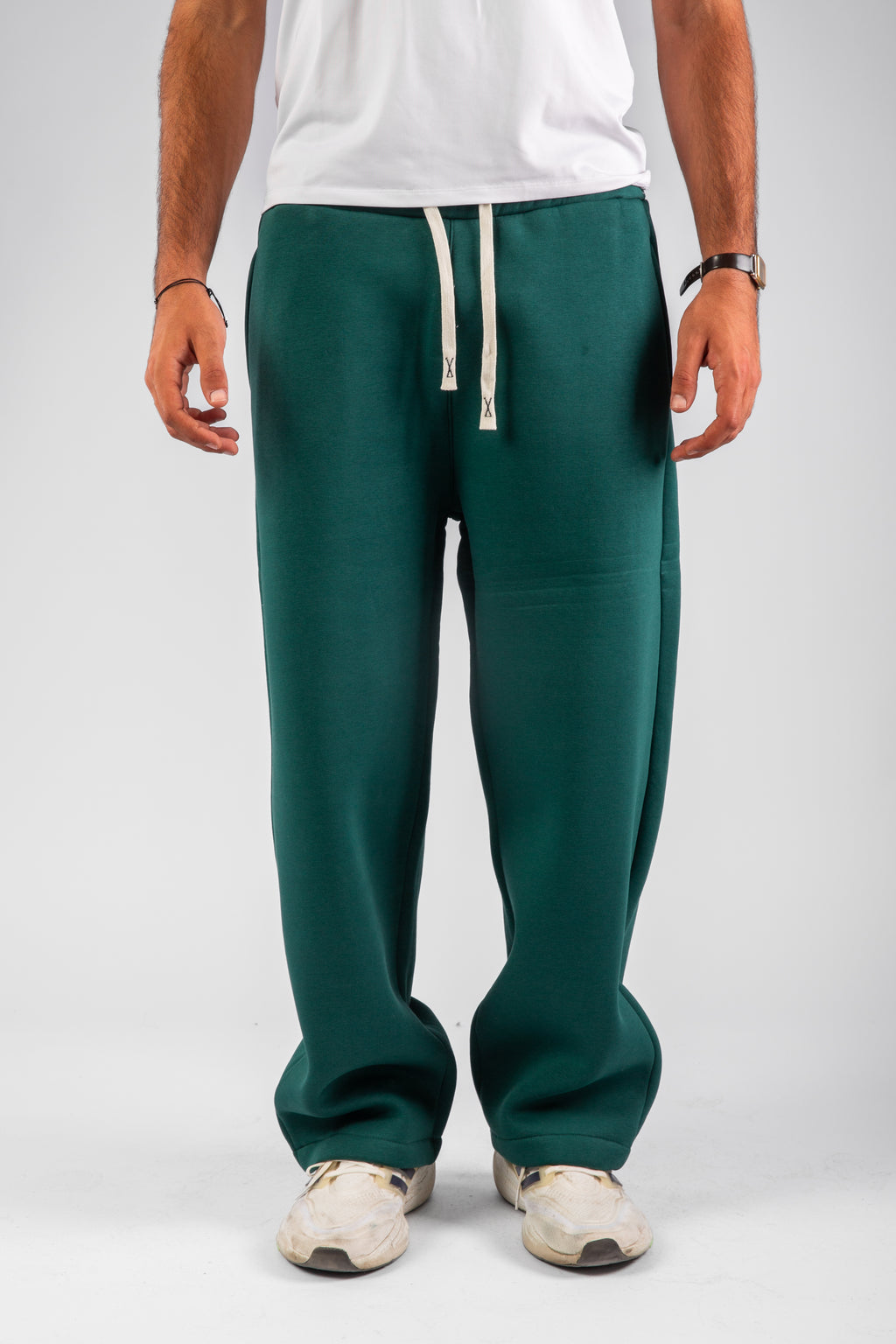Green Ballon Fit Sweatpants